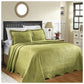 100% Cotton Geometric Fret Scalloped Bedspread Set FredCo