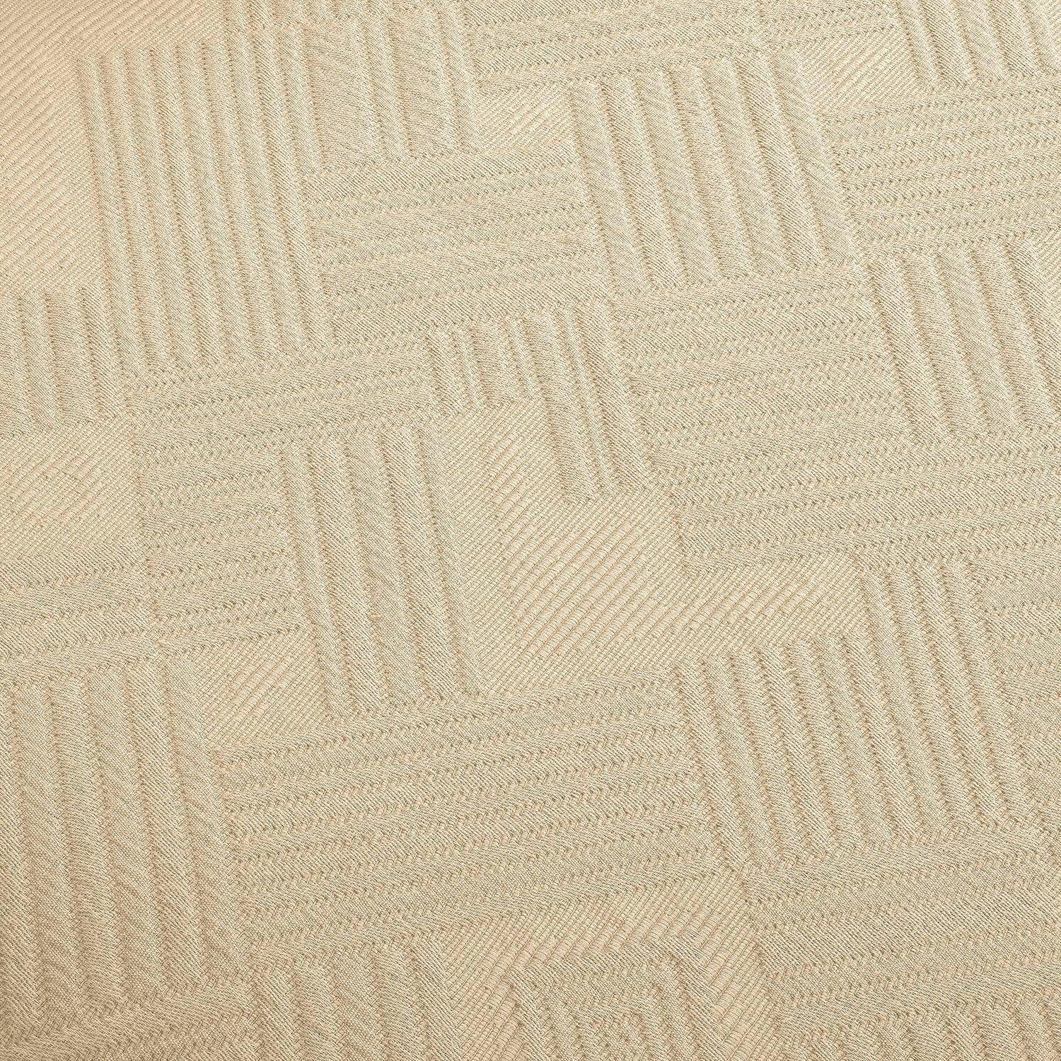 100% Cotton Geometric Fret Scalloped Bedspread Set FredCo