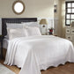 100% Cotton Geometric Fret Scalloped Bedspread Set FredCo