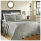 100% Cotton Geometric Fret Scalloped Bedspread Set FredCo