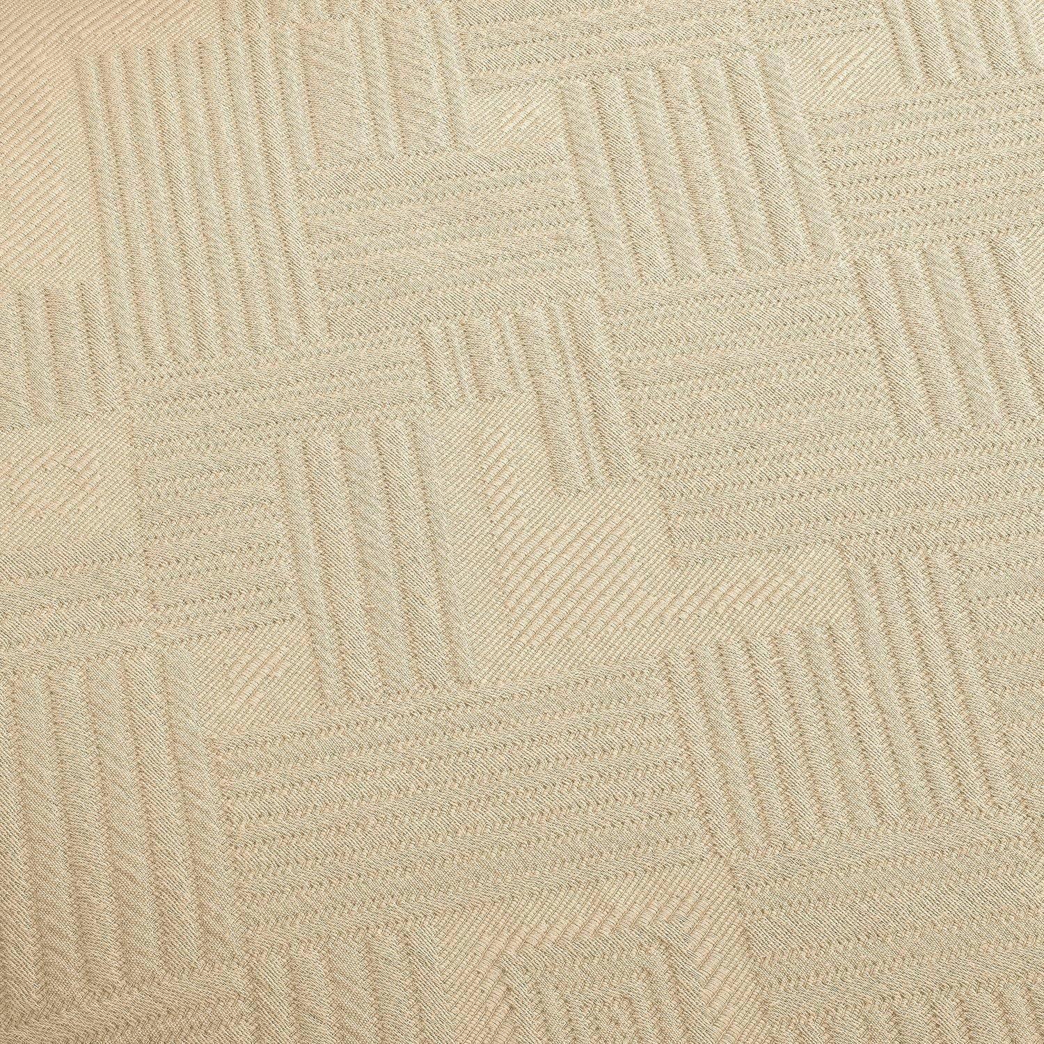 100% Cotton Geometric Fret Scalloped Bedspread Set FredCo