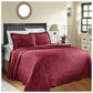 100% Cotton Geometric Fret Scalloped Bedspread Set FredCo
