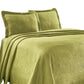 100% Cotton Geometric Fret Scalloped Bedspread Set FredCo