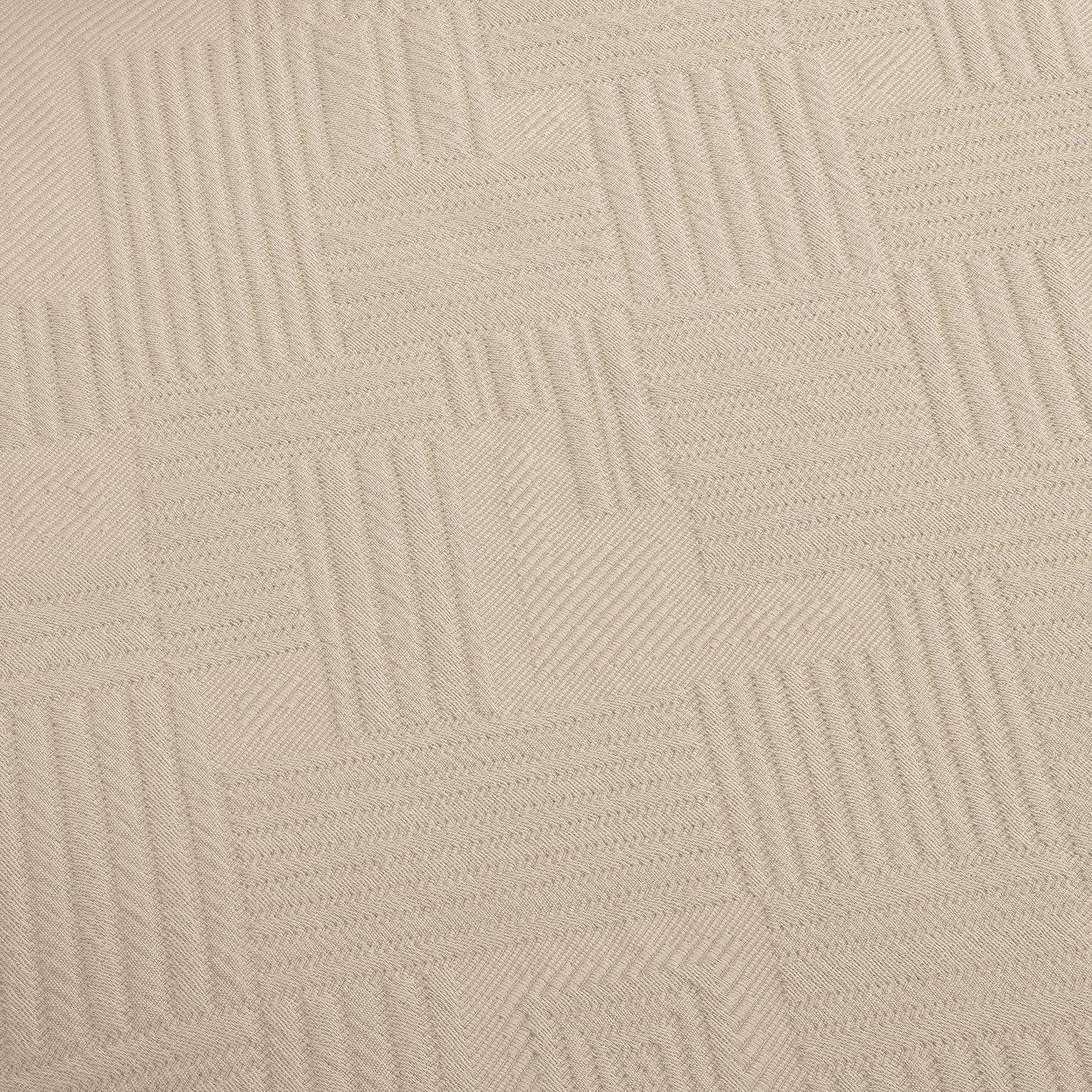 100% Cotton Geometric Fret Scalloped Bedspread Set FredCo