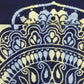 100% Cotton Mandala Henna Design Round Beach Towel, 60" FredCo