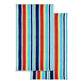 100% Cotton Oceana Stripes Oversized Beach Towel - Blue FredCo