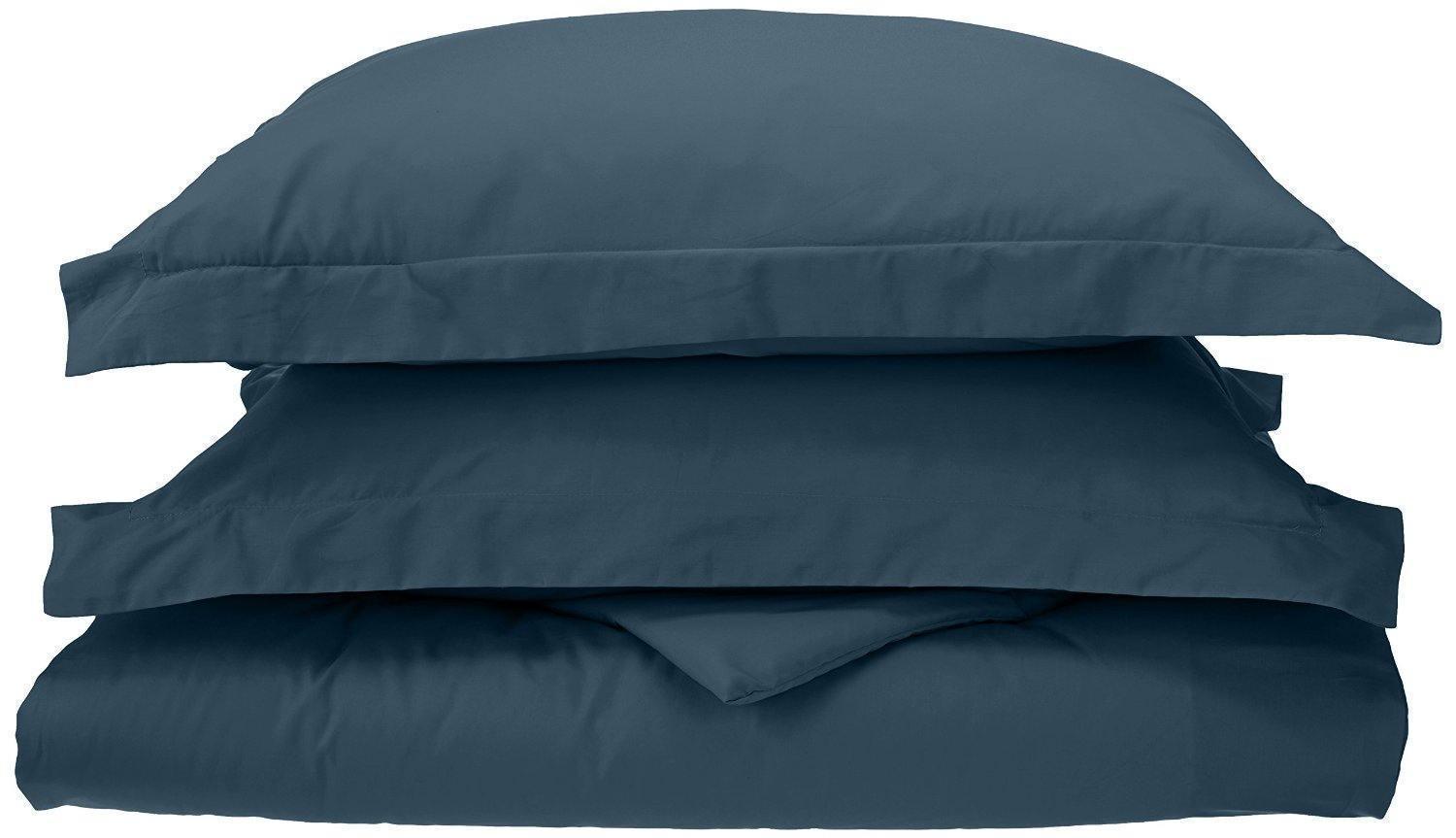 100% Cotton Percale Matte Finish Duvet Cover and Pillow Sham Set FredCo