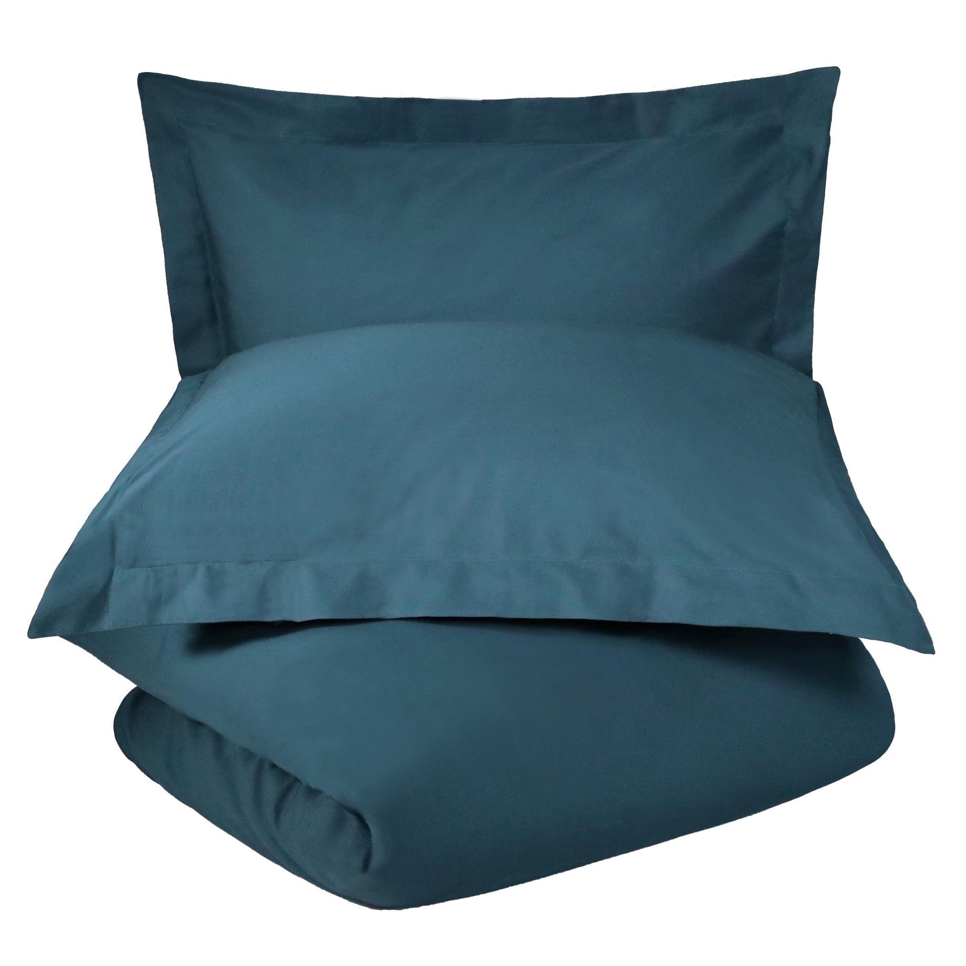 100% Cotton Percale Matte Finish Duvet Cover and Pillow Sham Set FredCo