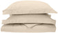 100% Cotton Percale Matte Finish Duvet Cover and Pillow Sham Set FredCo