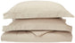 100% Cotton Percale Matte Finish Duvet Cover and Pillow Sham Set FredCo