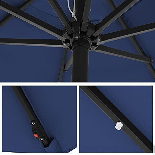 10ft Solar Patio Umbrella FredCo