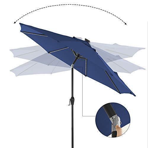10ft Solar Patio Umbrella FredCo