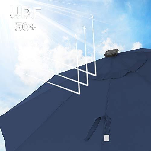 10ft Solar Patio Umbrella FredCo