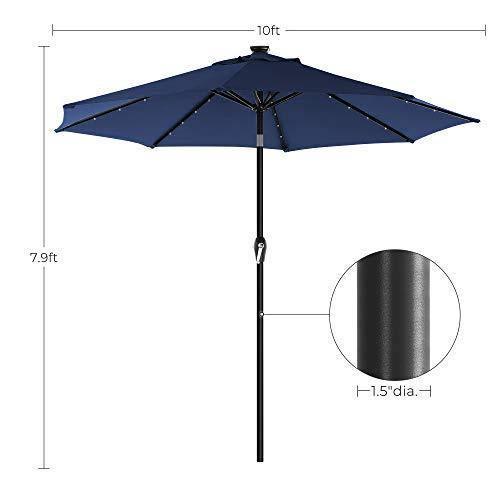 10ft Solar Patio Umbrella FredCo