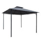 10x10 Ft Outdoor Patio Garden Gazebo Tent, Outdoor Shading, Gazebo Canopy With Curtains,Gray FredCo