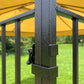 10x10Ft Outdoor Patio Gazebo Canopy Tent With Ventilated Double Roof And Mosquito Net FredCo