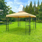 10x10Ft Outdoor Patio Gazebo Canopy Tent With Ventilated Double Roof And Mosquito Net FredCo