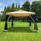 10x10Ft Outdoor Patio Gazebo Canopy Tent With Ventilated Double Roof And Mosquito Net FredCo