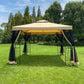 10x10Ft Outdoor Patio Gazebo Canopy Tent With Ventilated Double Roof And Mosquito Net FredCo