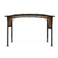 12 x 9 Ft Outdoor Pergola Patio Gazebo,Retractable Shade Canopy,Steel Frame Grape Gazebo,Sunshelter Pergola for Gardens,Terraces,Backyard FredCo