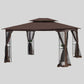 13x10 Outdoor Patio Gazebo Canopy Tent With Ventilated Double Roof And Mosquito net FredCo