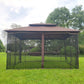 13x10 Outdoor Patio Gazebo Canopy Tent With Ventilated Double Roof And Mosquito net FredCo