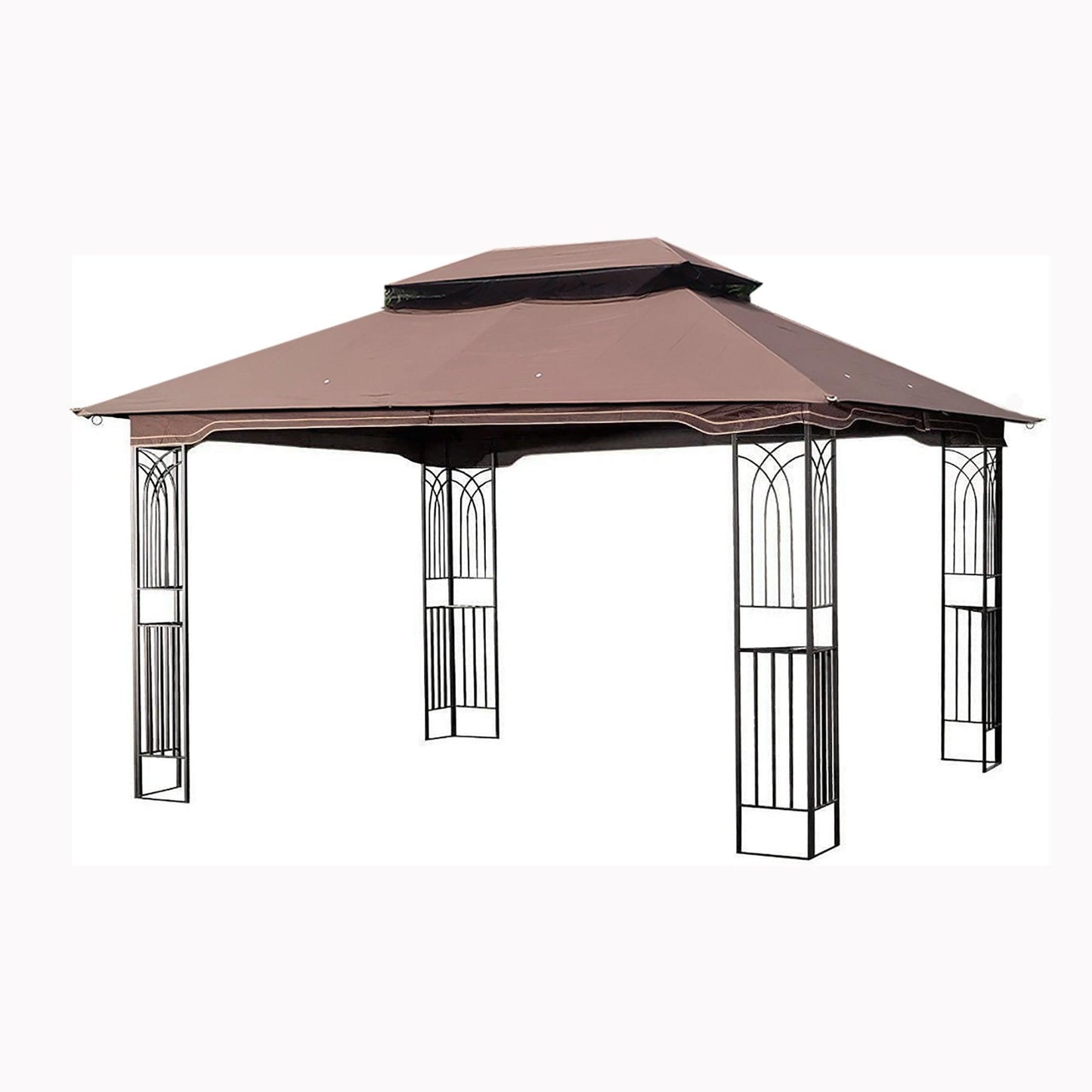 13x10 Outdoor Patio Gazebo Canopy Tent With Ventilated Double Roof And Mosquito net FredCo