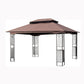 13x10 Outdoor Patio Gazebo Canopy Tent With Ventilated Double Roof And Mosquito net FredCo