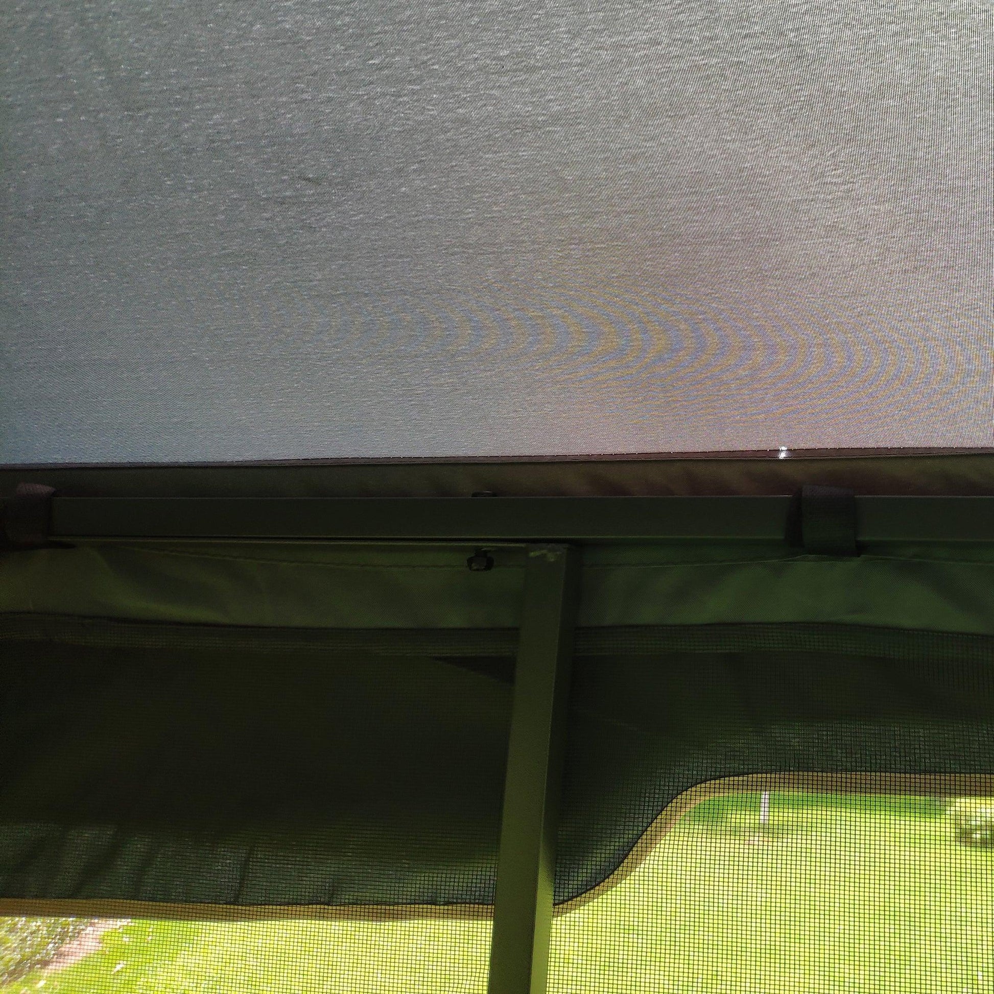 13x10 Outdoor Patio Gazebo Canopy Tent With Ventilated Double Roof And Mosquito net Grey FredCo