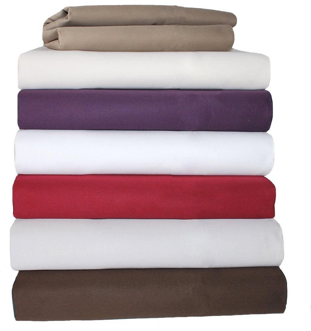 1500-Thread Count 100% Cotton Solid Duvet Cover and Pillow Sham Set FredCo
