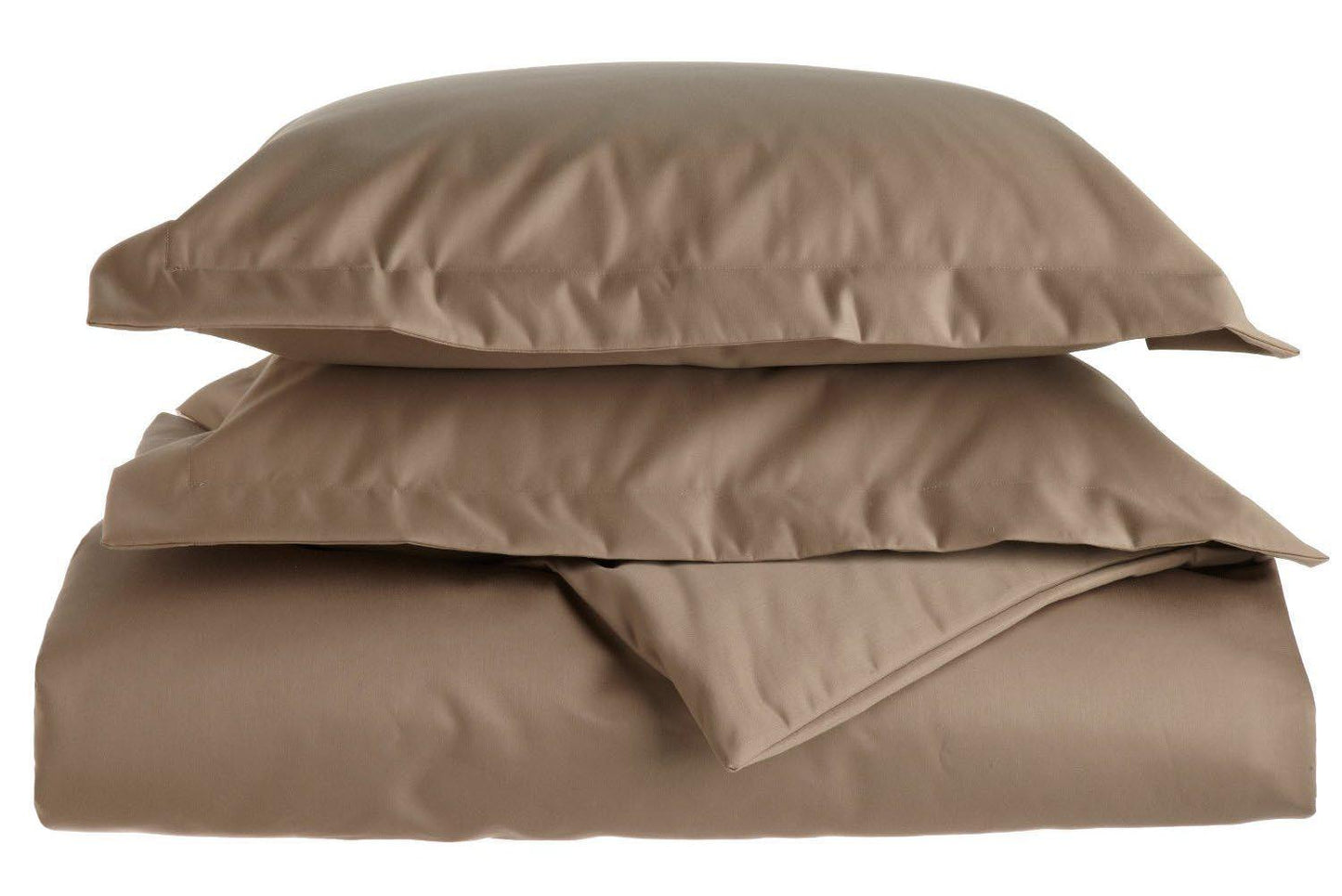 1500-Thread Count 100% Cotton Solid Duvet Cover and Pillow Sham Set FredCo