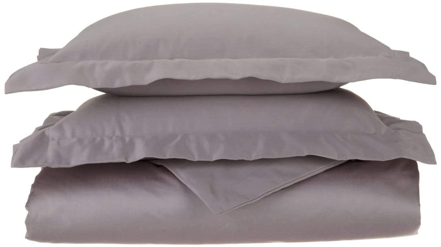 1500-Thread Count 100% Egyptian Cotton Luxurious Solid Duvet Cover Set FredCo