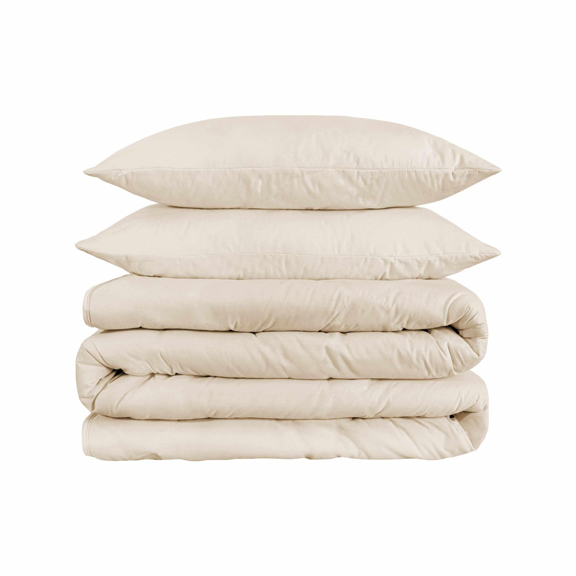 1500-Thread Count 100% Egyptian Cotton Luxurious Solid Duvet Cover Set FredCo