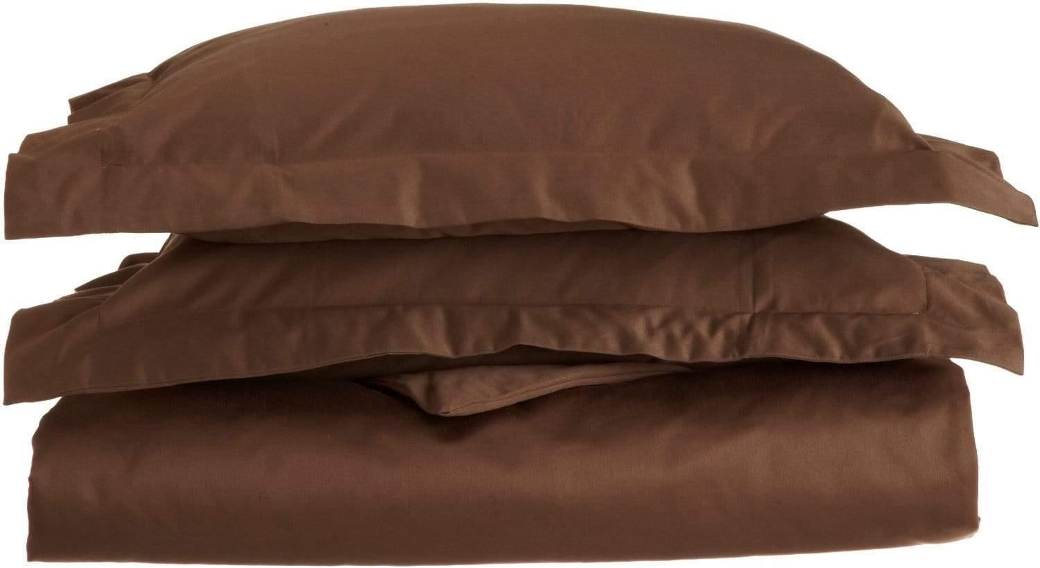 1500-Thread Count 100% Egyptian Cotton Luxurious Solid Duvet Cover Set FredCo