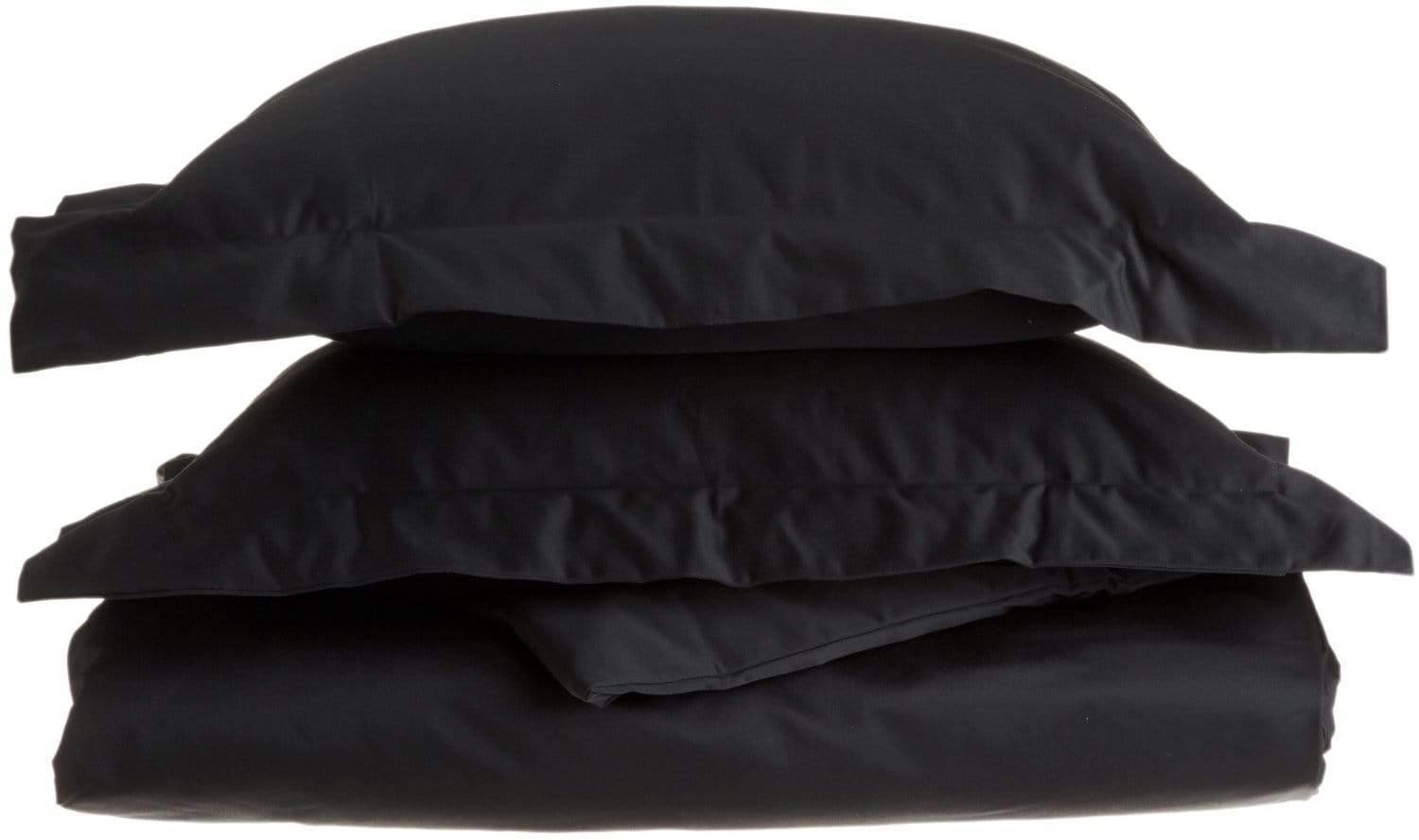 1500-Thread Count 100% Egyptian Cotton Luxurious Solid Duvet Cover Set FredCo