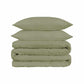 1500-Thread Count 100% Egyptian Cotton Luxurious Solid Duvet Cover Set FredCo