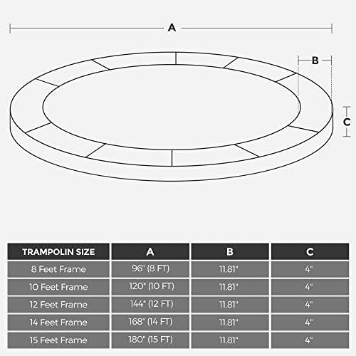 15ft Trampoline Replacement Pad, Dark Green FredCo