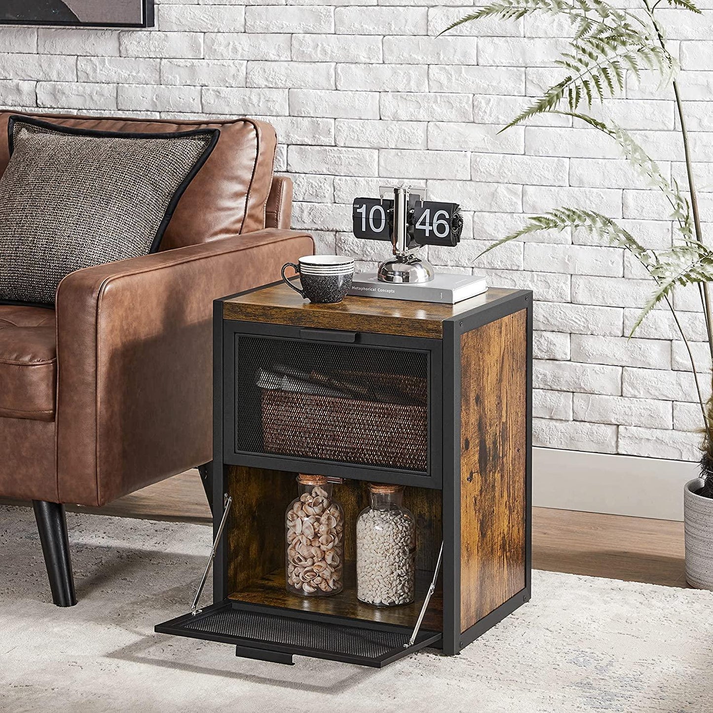 2 Drawers Nightstand with mesh, 21 inch FredCo