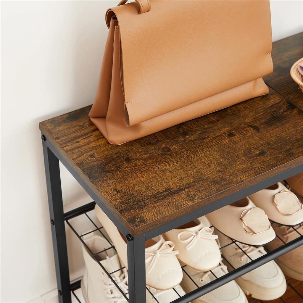 2 Grid Shelves Shoe Rack FredCo