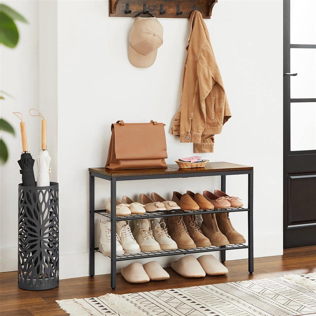 2 Grid Shelves Shoe Rack FredCo