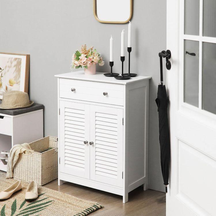 2 Louvered Doors Cabinet FredCo
