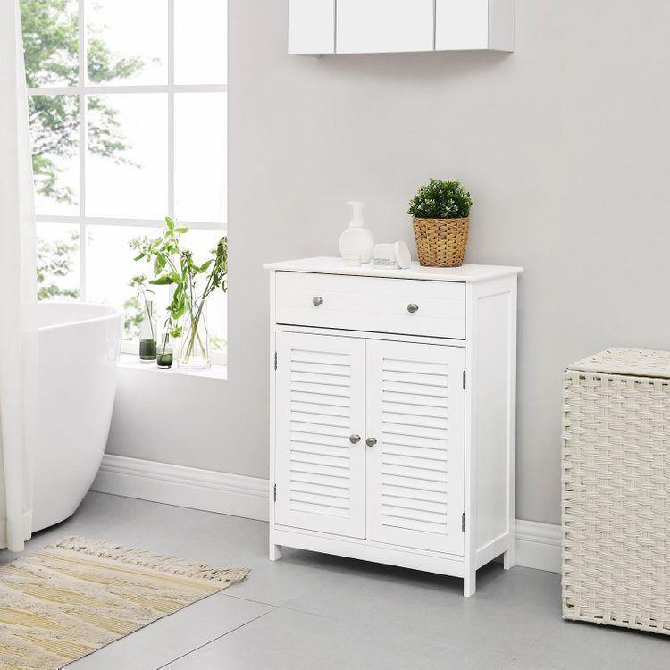 2 Louvered Doors Cabinet FredCo