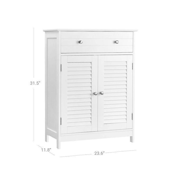 2 Louvered Doors Cabinet FredCo