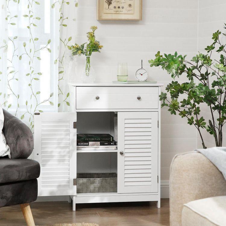 2 Louvered Doors Cabinet FredCo