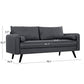 2-Seater Sofa Gray FredCo