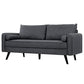 2-Seater Sofa Gray FredCo