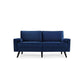 2-Seater Sofa with Velvet Fabric FredCo