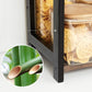 2-Tier Counter Shelf Black and Wood FredCo