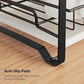 2-Tier Dish Rack Rust-Proof Black FredCo