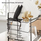 2-Tier Dish Rack Rust-Proof Black FredCo